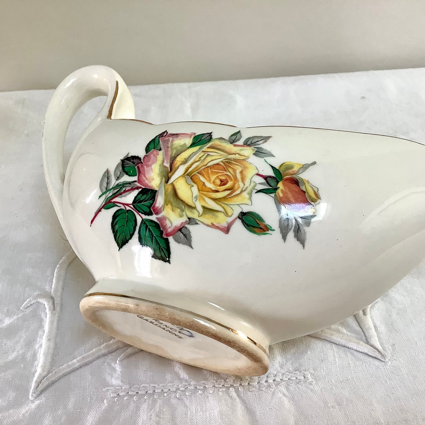 Saladier et saucière faïence Gien Gardanne vintage