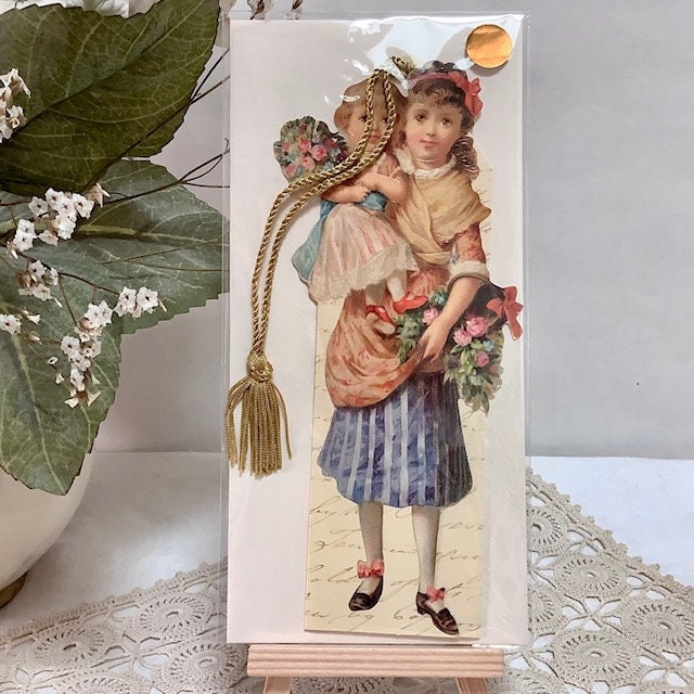 Marque page enveloppe vintage royal garden enfants