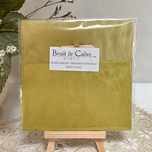 Carte postale enveloppe message papier artisanal bruit de cadre