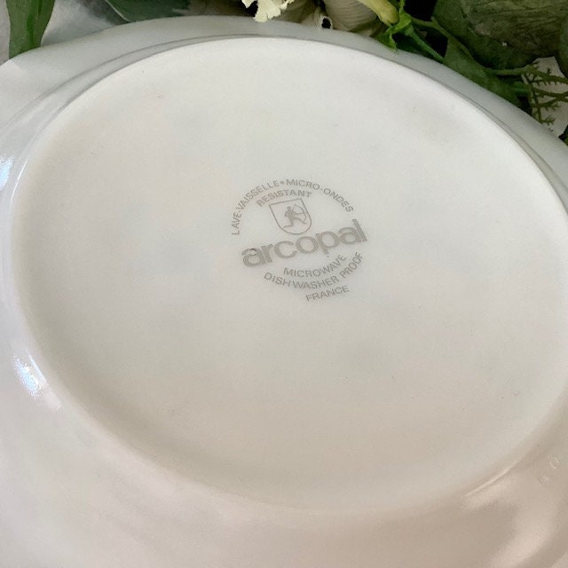 Assiettes creuses Arcopal vintage 80 veronica