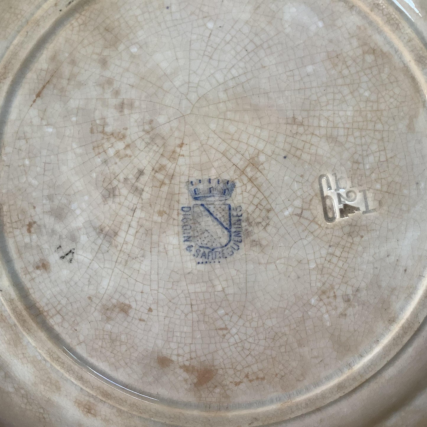 Assiettes parlantes Lourdes faïence Digoin Sarreguemines