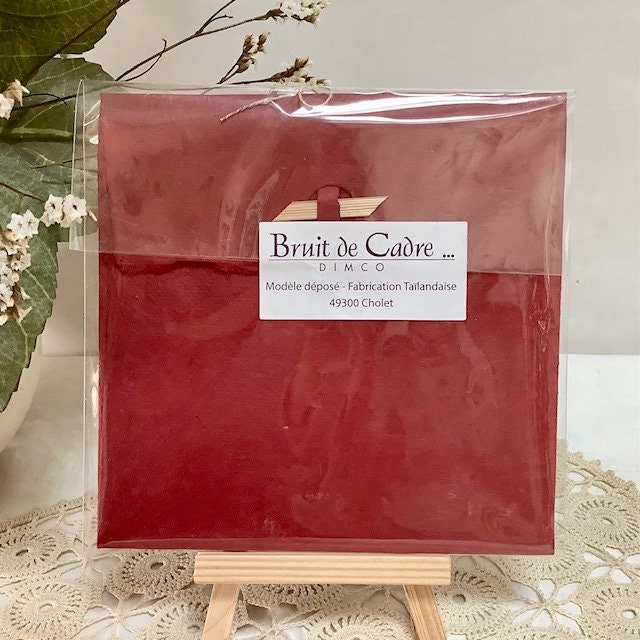 Carte postale enveloppe merci papier artisanal bruit de cadre