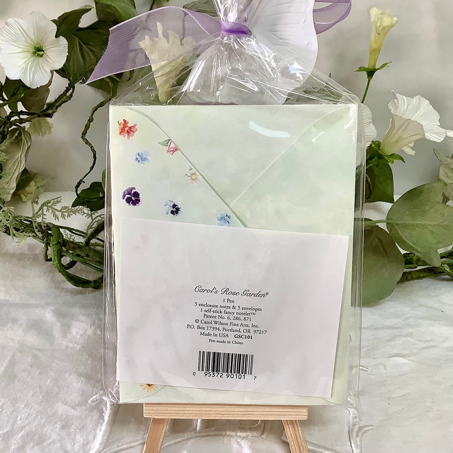 Cartes enveloppes bloc notes vintage royal garden hortensia