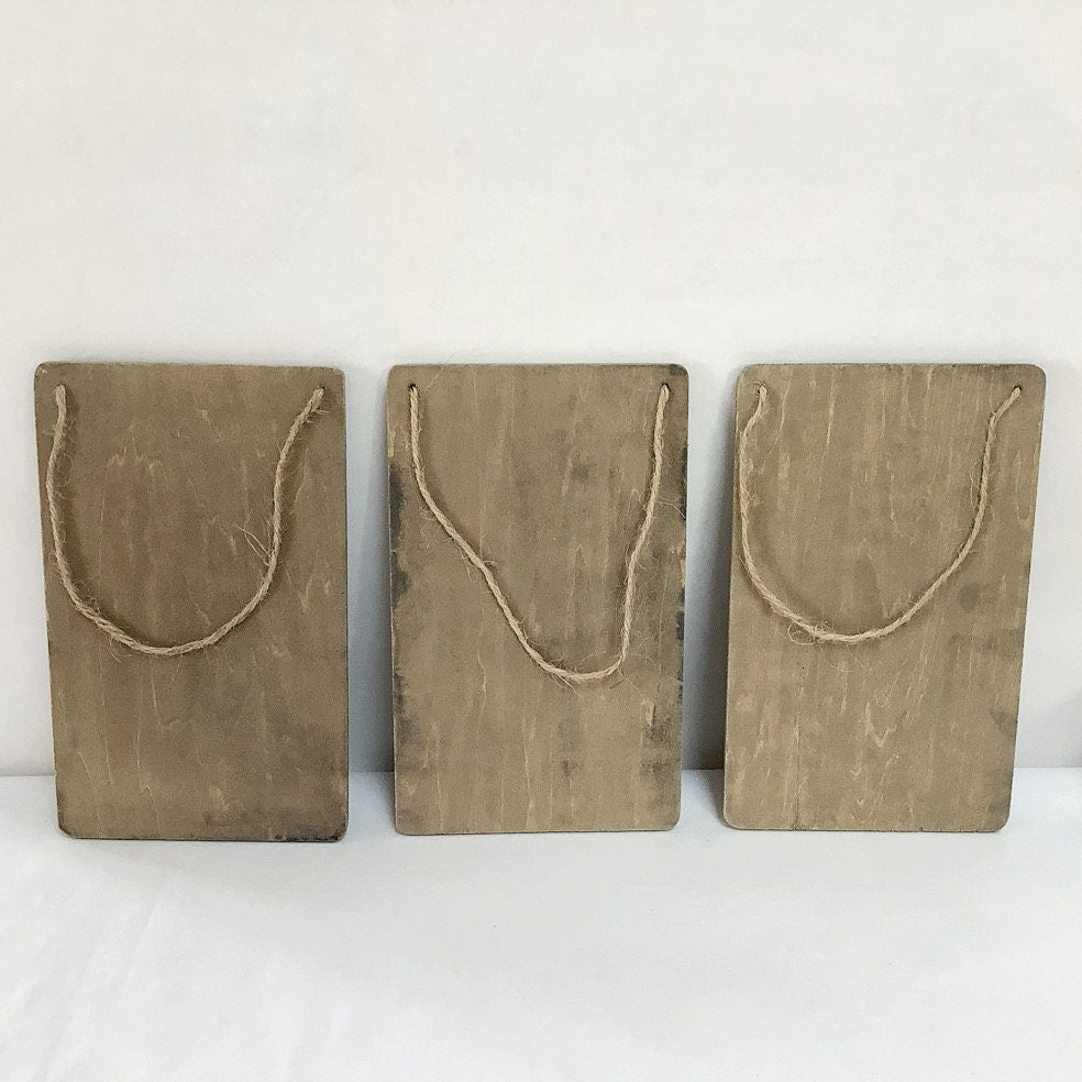Plaques de porte bois ardoise enfant modèle A