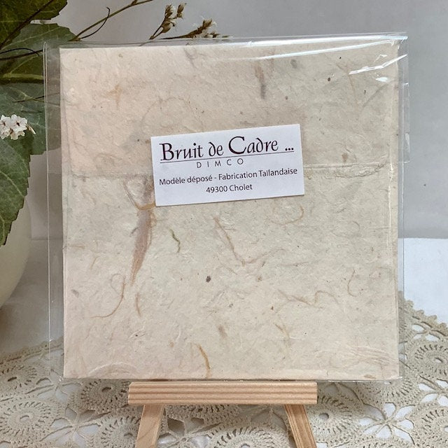 Carte postale enveloppe juste un petit mot papier artisanal bruit de cadre