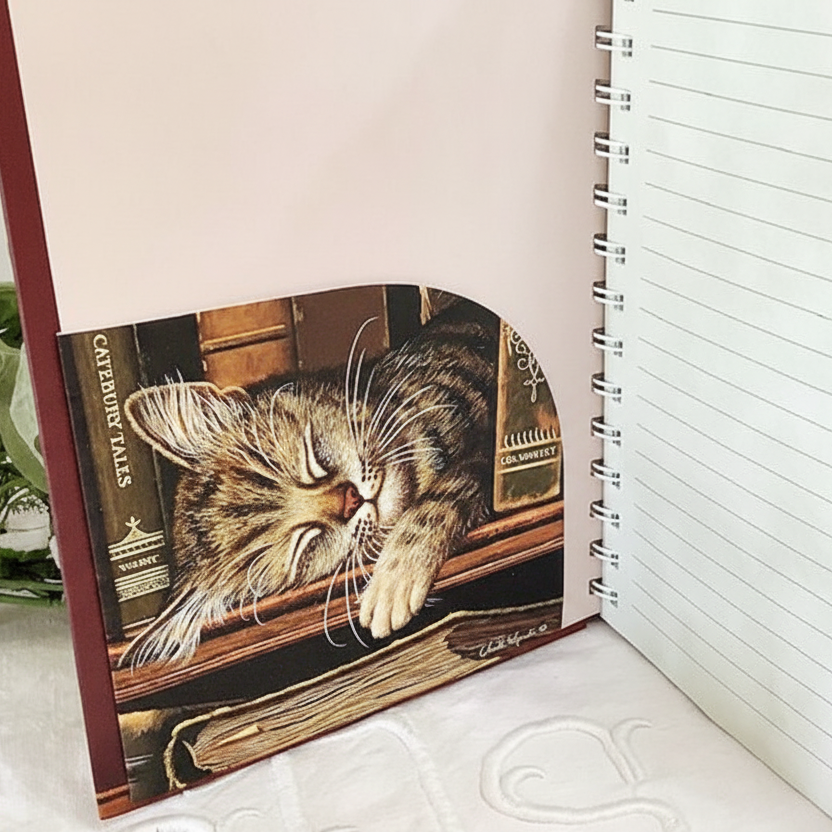 Carnet de notes bloc notes vintage royal garden chat