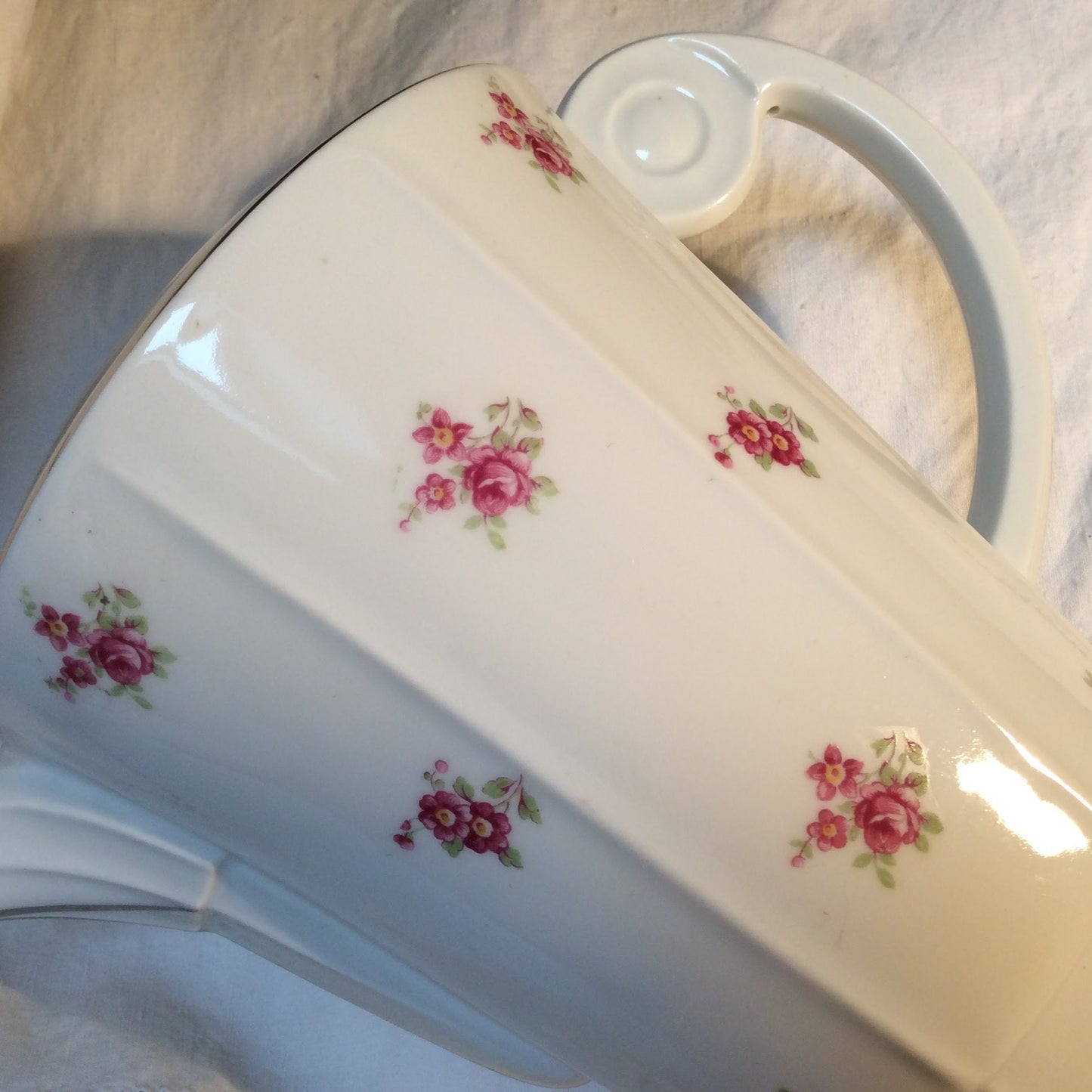 Cafetière théière sucrier pot à lait porcelaine fleurs vintage