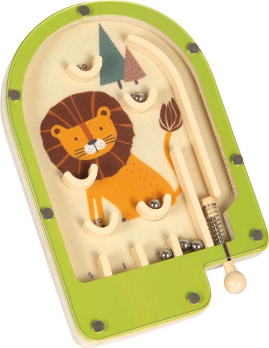 Jeu mini flipper bois lion