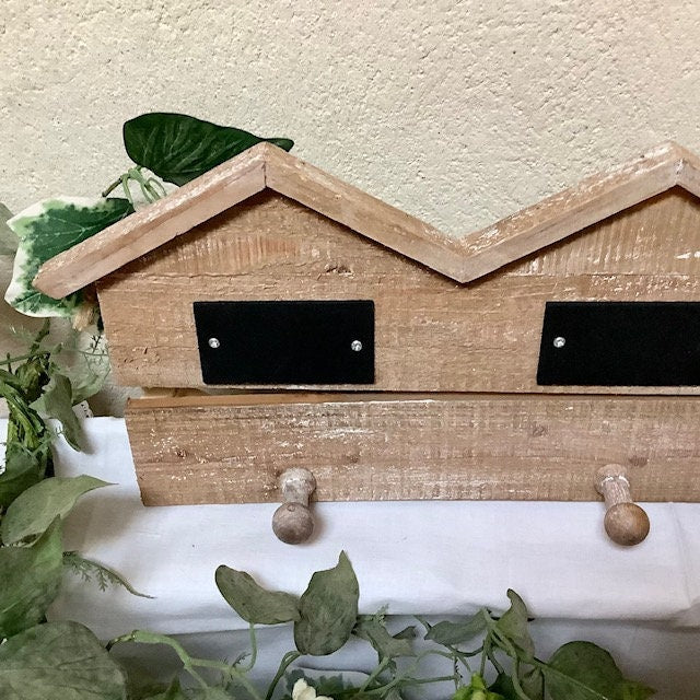 Porte manteaux patère 4 accroches  bois vintage