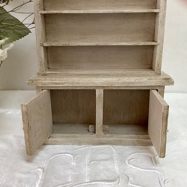 Bibliothèque miniature bois vintage