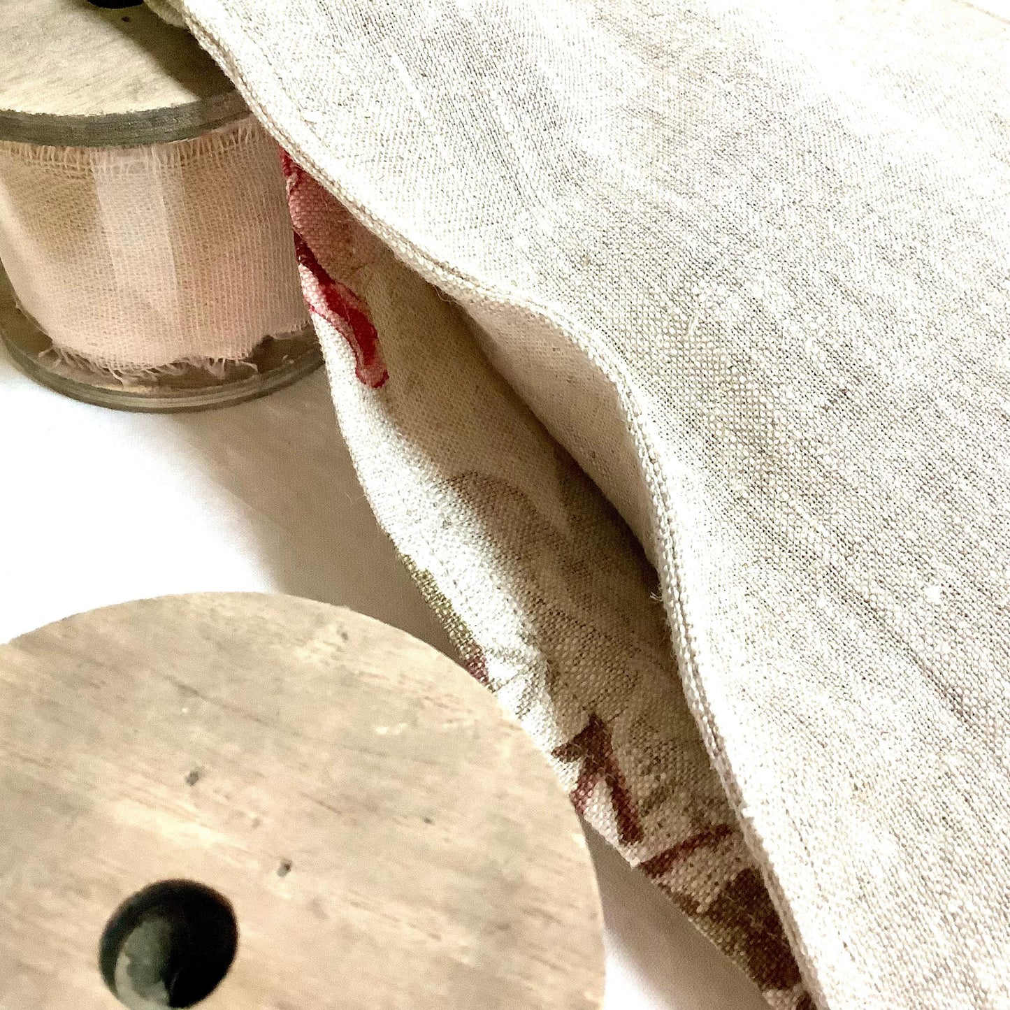 Bouillotte sèche coussin noyaux de cerises lin grandes roses