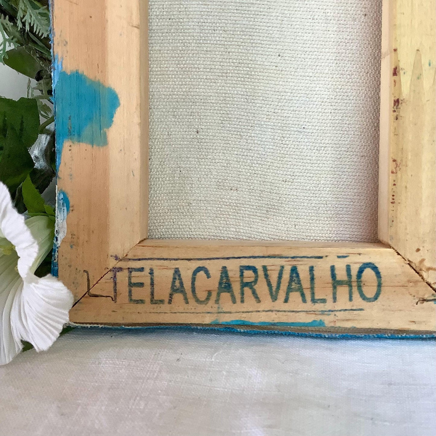 Tableau art naïf art populaire Brésil peinture originale 10 x 40