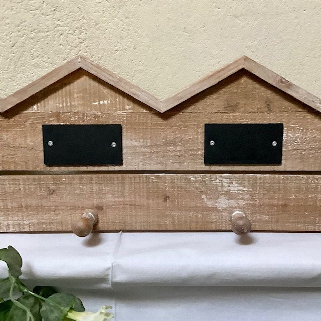 Porte manteaux patère 4 accroches  bois vintage