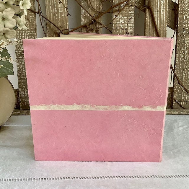 Album photo rose artisanal fait main