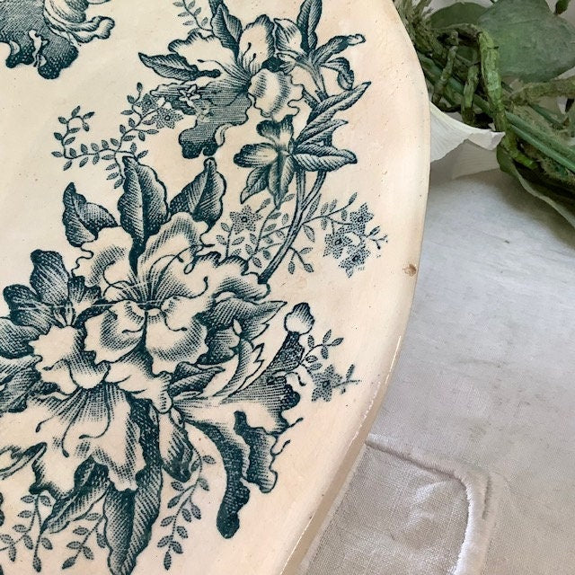 Raviers plats faïence vintage