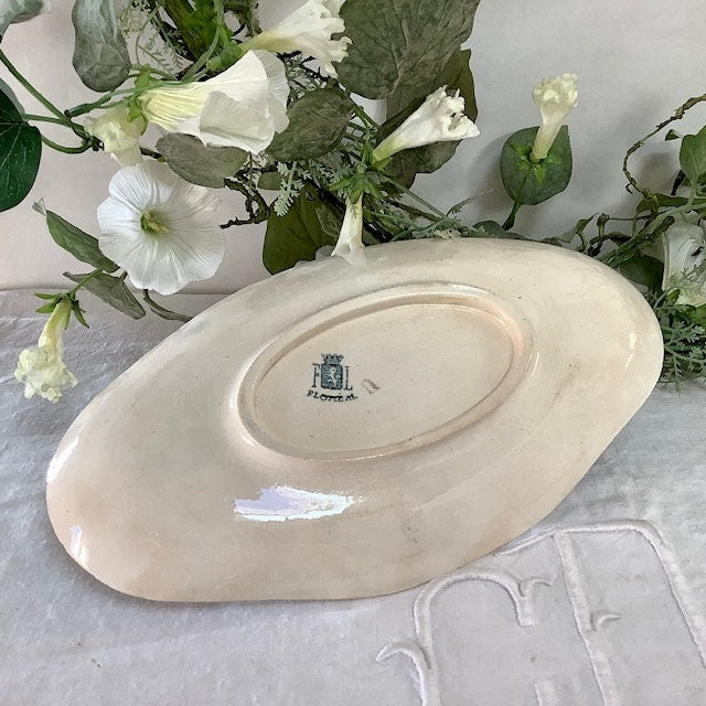 Raviers plats faïence vintage