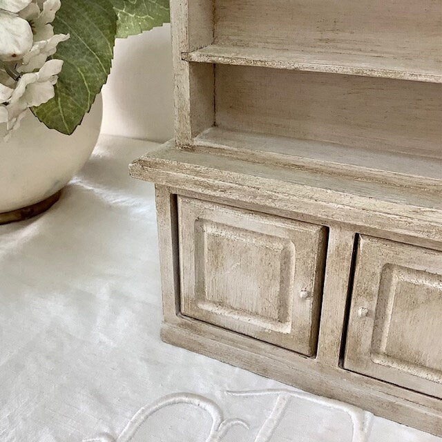 Bibliothèque miniature bois vintage