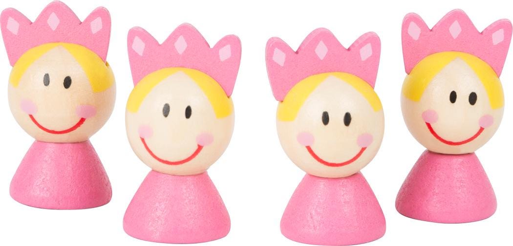 Jeu bois ludo princesses