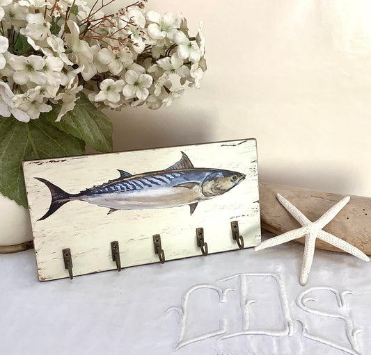 Accroche clés poisson modèle A  décoration marine  22 x 11