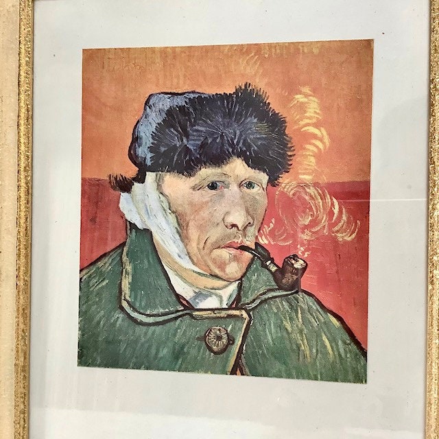 Tableau Van Gogh Autoportrait à l'oreille bandée vintage