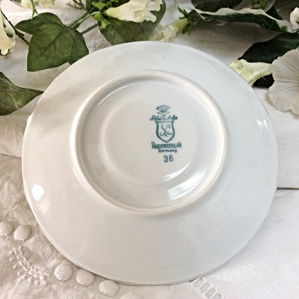 Petites assiettes porcelaine  Heinplafz Hartporzellan Germany vintage