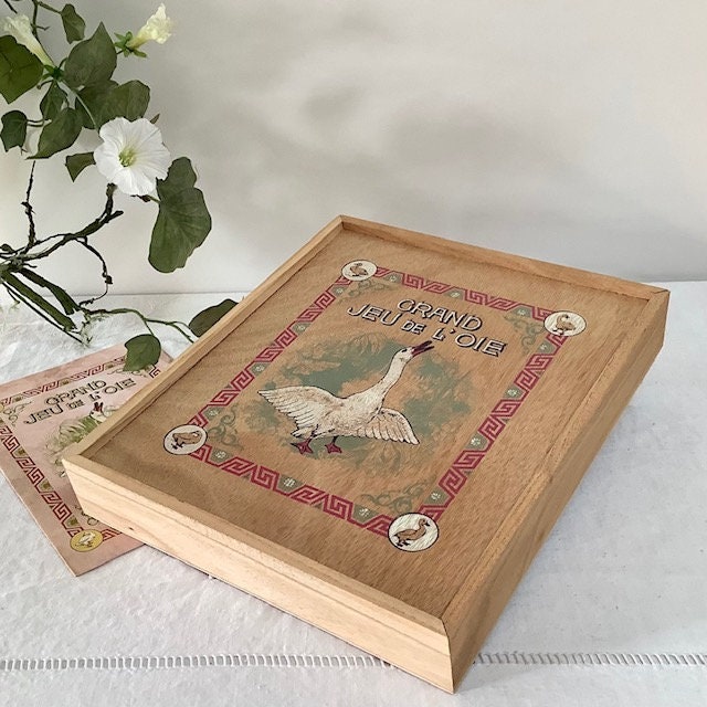 Jeu de l’oie vintage coffret bois