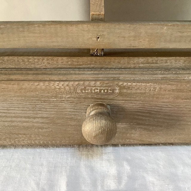 Étagère bois organisateur de bureau vintage