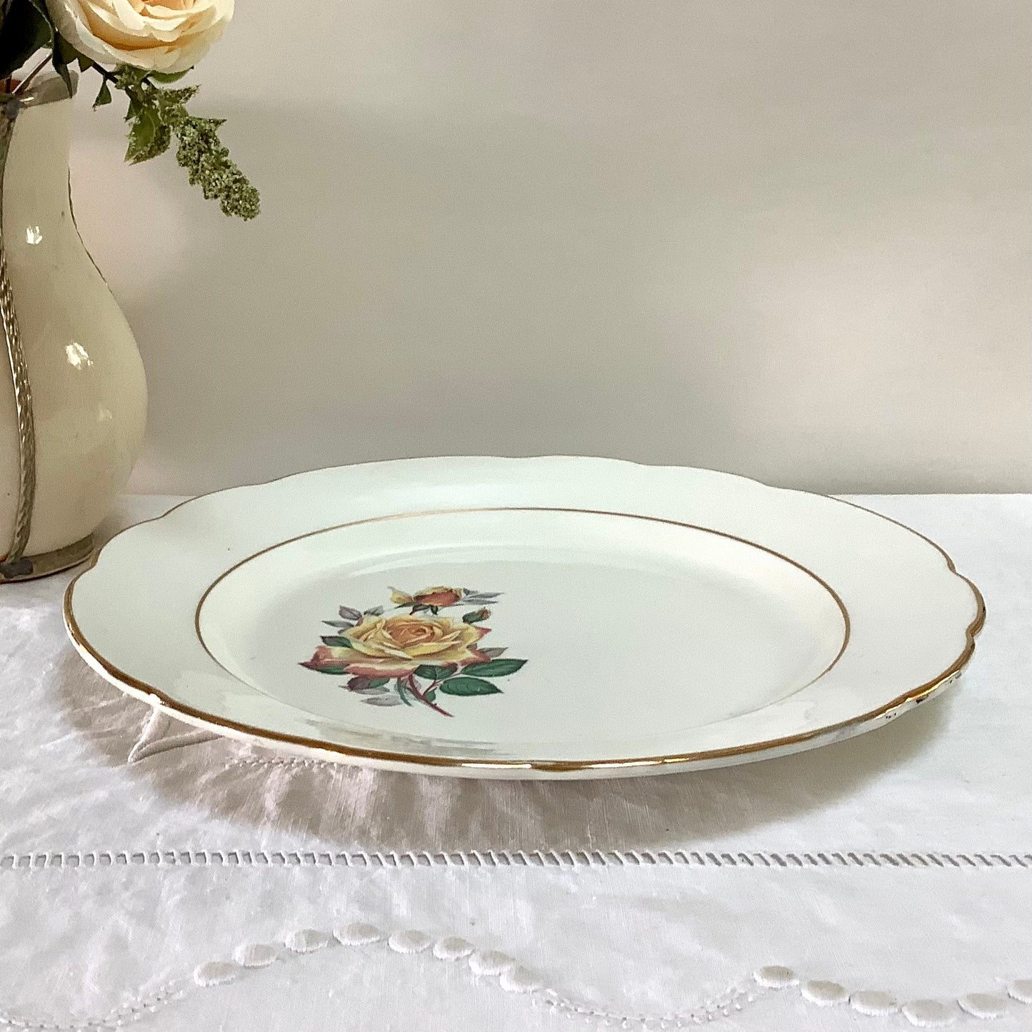 Plat creux et  plat  faïence Gien Gardanne vintage