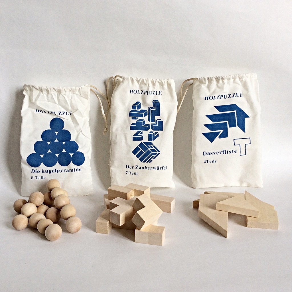 Jeu en bois casse tête 3 modèles différents modèle B