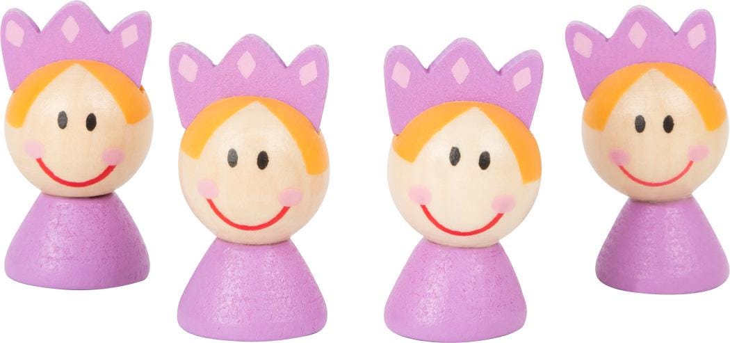 Jeu bois ludo princesses