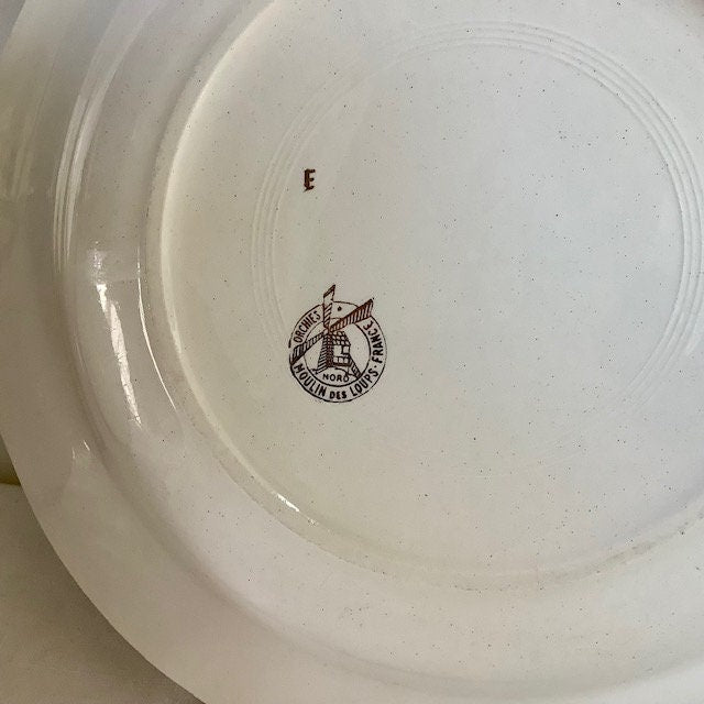 Raviers et assiettes faïence bleu vintage moulin des loups orchies