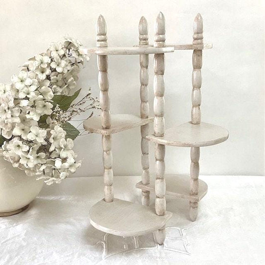 Étagère bois à poser patiné vintage