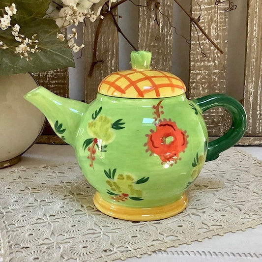 Cafetière théière verseuse faïence Cupcake Cartwheels vintage