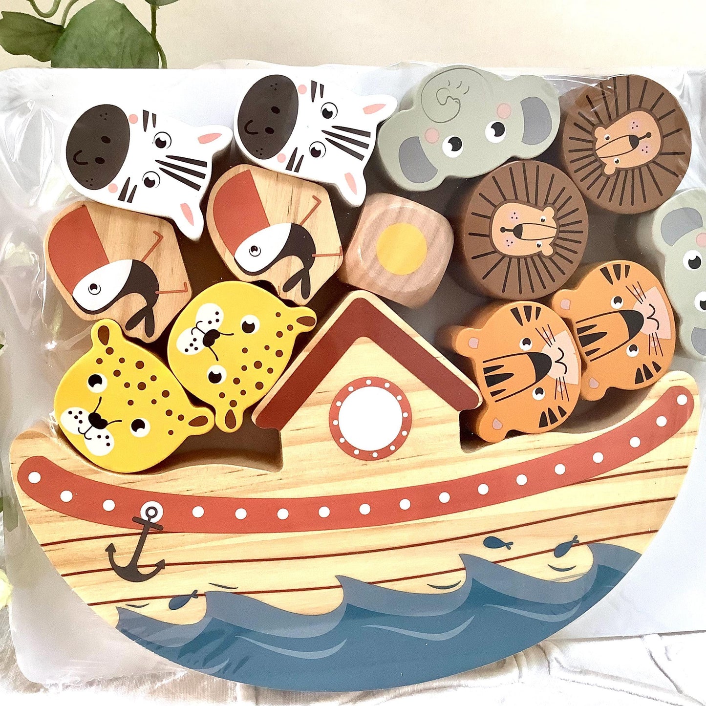 Jeu balancier bois arche de noé safari