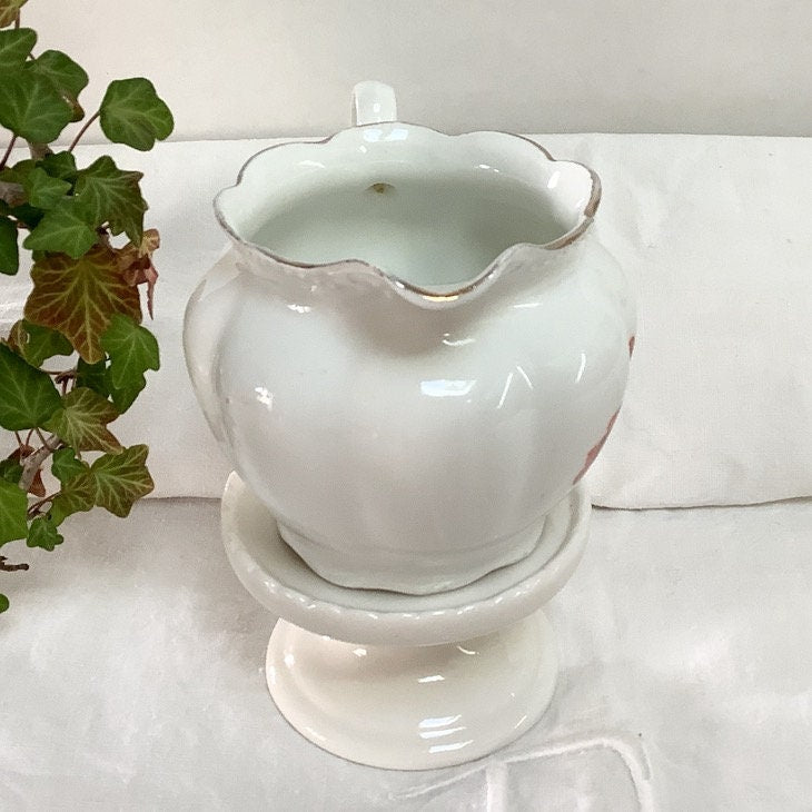 Pot à lait verseuse vase porcelaine fine vintage