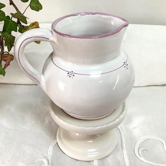 Pot à lait pichet verseuse faïence Dieulefit vintage