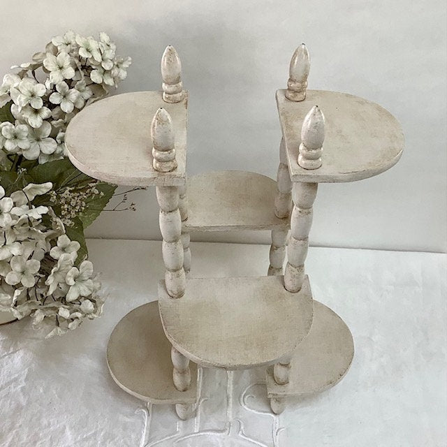 Étagère bois à poser patiné vintage