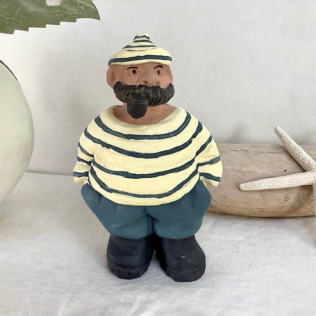 Figurine marin plâtre décoration marine ht 14 cm