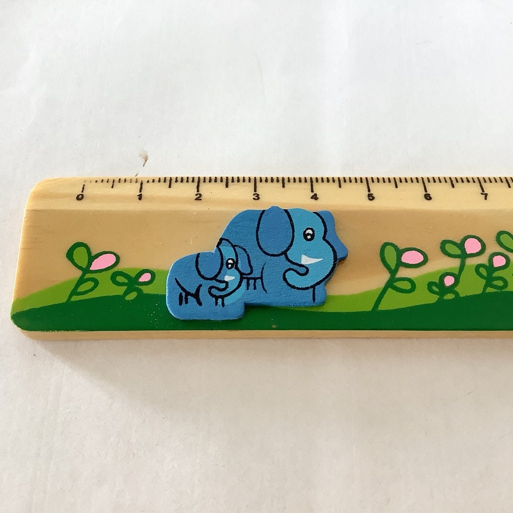 Règles bois animaux Afrique  18 cm