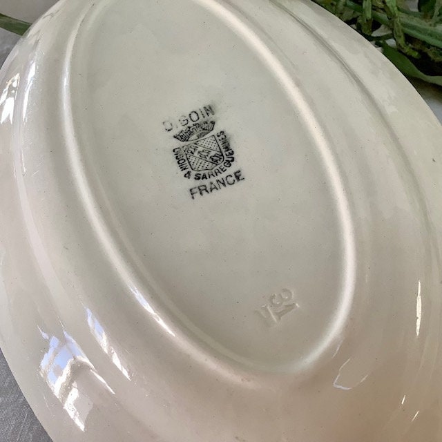 Raviers plats faïence vintage