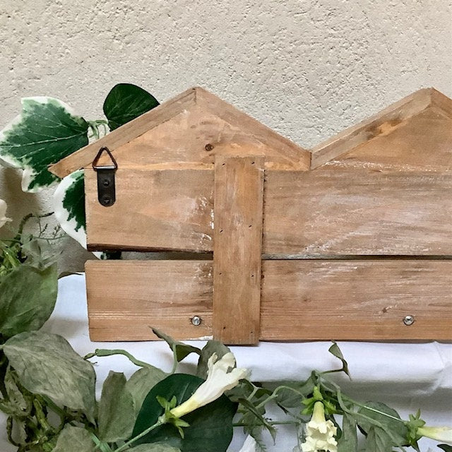 Porte manteaux patère 4 accroches  bois vintage