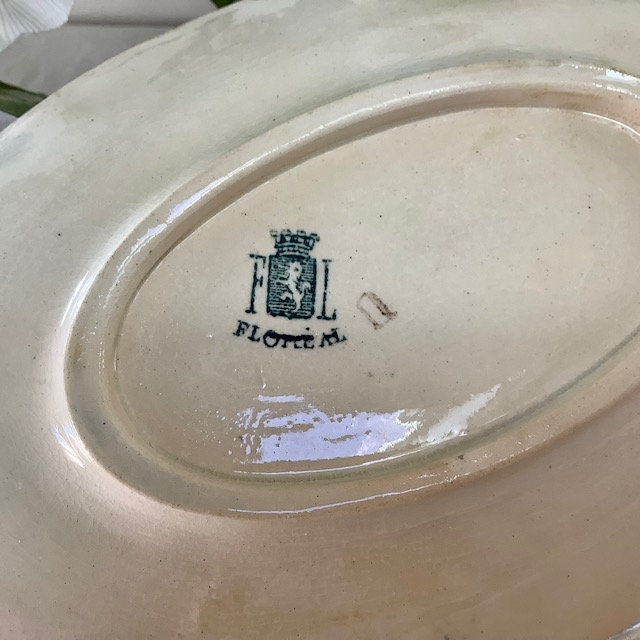 Raviers plats faïence vintage