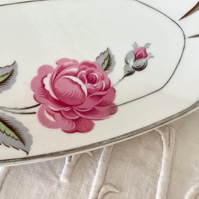 Raviers plats porcelaine Limoges Jean Boyer vintage