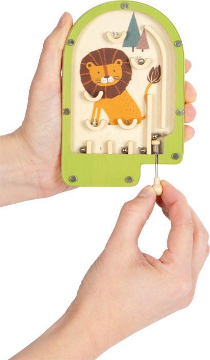 Jeu mini flipper bois lion