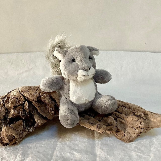 Mini peluche écureuil gris Wild Republic 10 cm hauteur 7 cm largeur, jolies finitions neuf