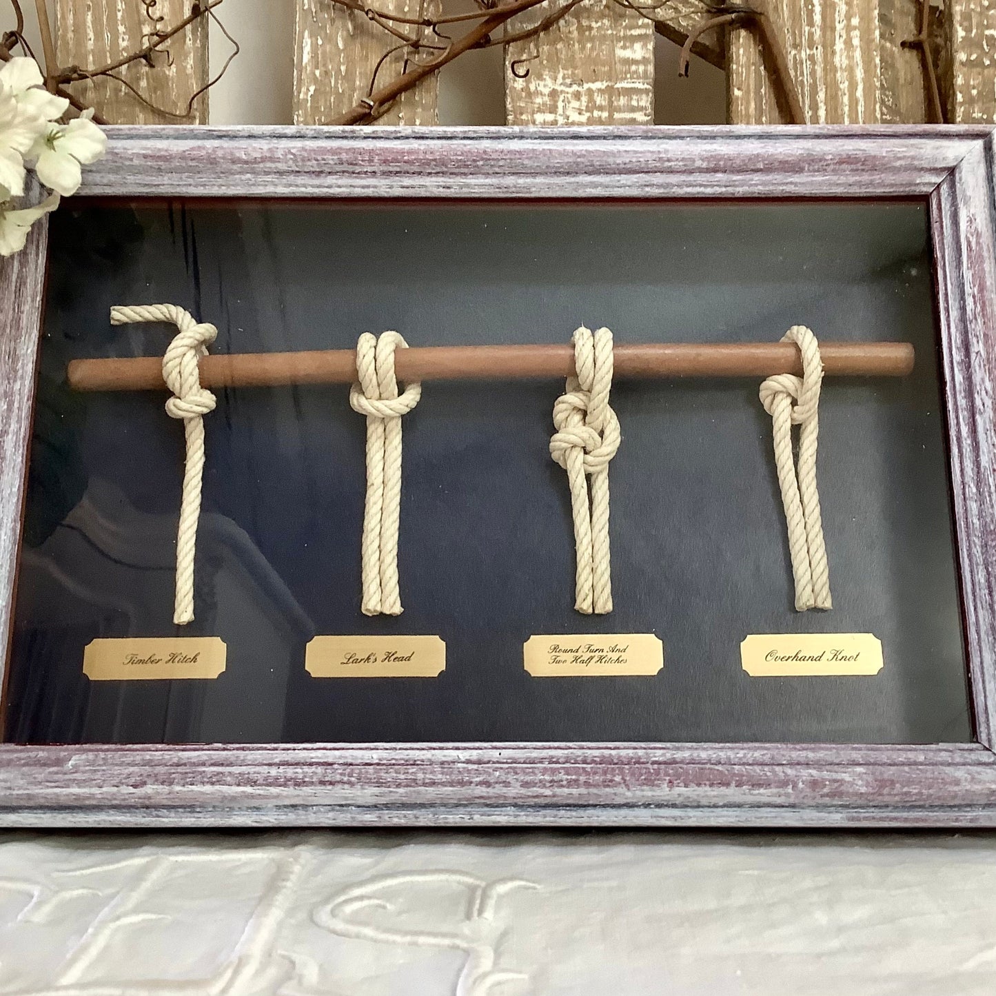 Tableau cadre noeuds marins modèle B vintage