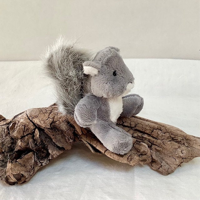 Mini peluche écureuil gris Wild Republic 10 cm hauteur 7 cm largeur, jolies finitions neuf