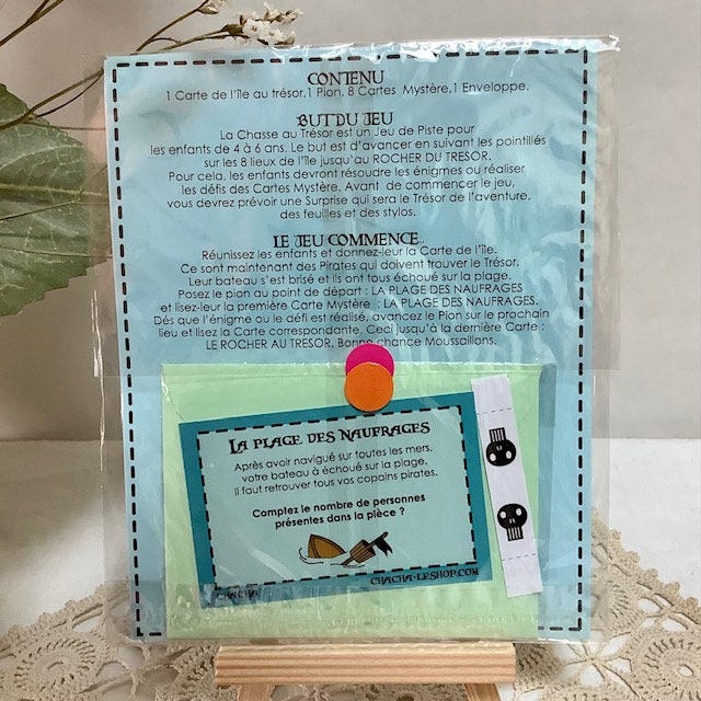 Jeux cocotte à gages salière chasse au trésor