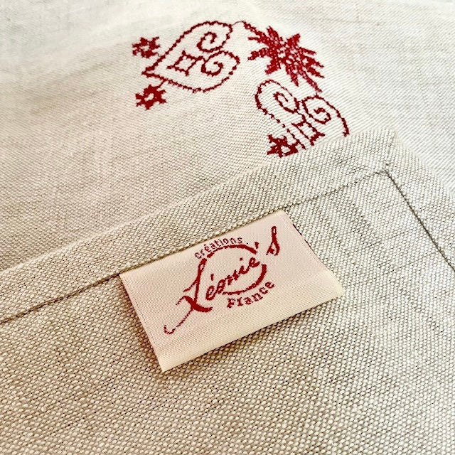 Coffret sets et serviettes de table ronds de serviette vintage