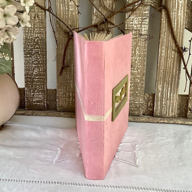 Album photo rose artisanal fait main